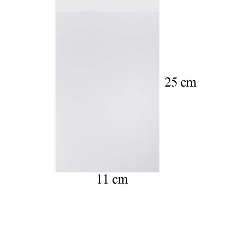 Прозрачен OPP плик с тиксо 11x25 см (1000 броя)