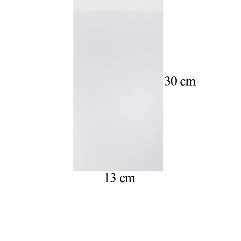 Прозрачен OPP плик с тиксо 13x30 см (1000 броя)