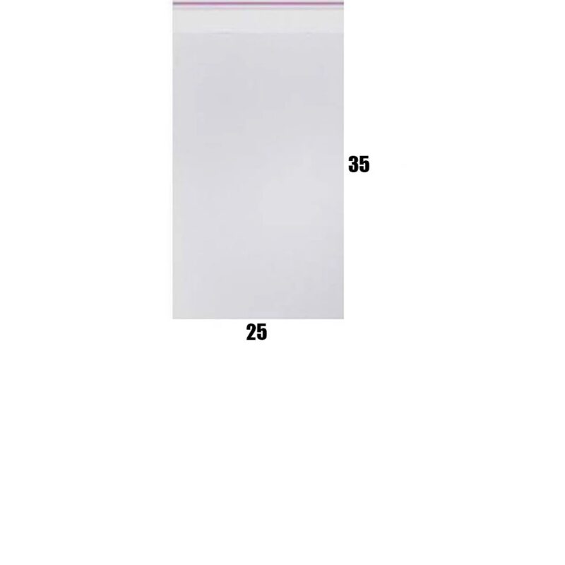 Прозрачен OPP плик с тиксо, 25x35 см (1000 броя)