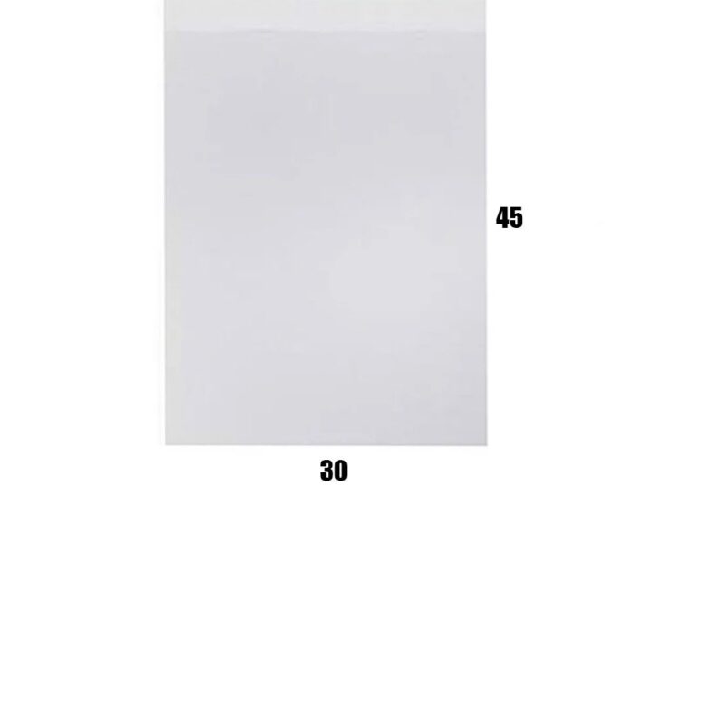 Прозрачен OPP плик с тиксо 30x45 см (1000 броя)