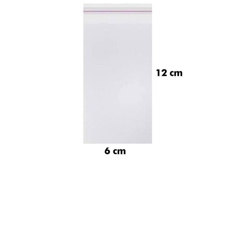 Прозрачен OPP плик с тиксо 6x12 см (1000 броя)