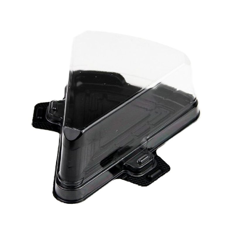 PET кутия за торта черна 15.1×11.5×5.3 см, 50 броя