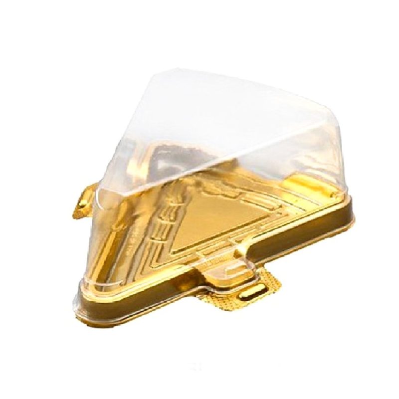 PET кутия за торта позлатена  15.1x11.5x5.3 см,  50 броя